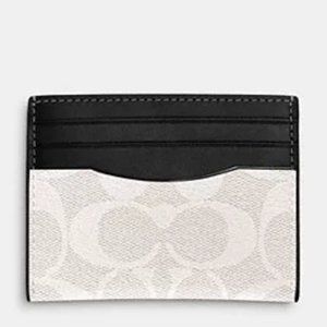 NWOT COACH Leather Signature Id Credit Card Holder